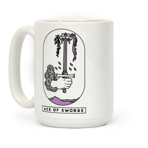 Ace of Swords Asexual Pride Coffee Mug Ace of Swords Asexual Pride Coffee Mug