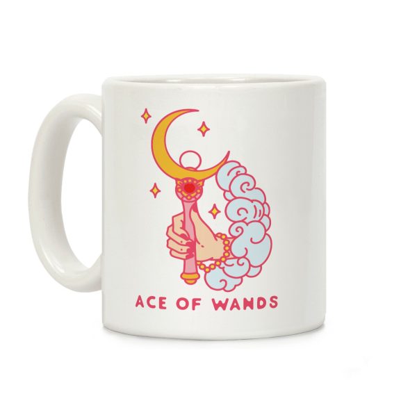 Ace of Wands Crescent Wand Coffee Mug Ace of Wands Crescent Wand Coffee Mug