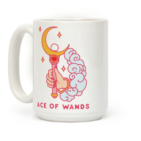 Ace of Wands Crescent Wand Coffee Mug Ace of Wands Crescent Wand Coffee Mug