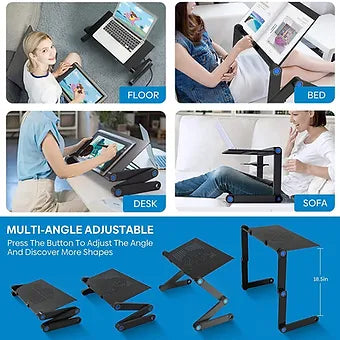 Adjustable Laptop Stand With Mouse Pad Adjustable Laptop Stand With Mouse Pad