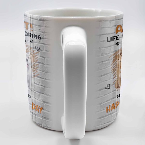 Admit It! Life Would Be Boring Without Me, Happy Father's Day, Dogs and Baby - Personalized Custom Coffee Mug - DAD164_MG Admit It! Life Would Be Boring Without Me, Happy Father's Day, Dogs and Baby - Personalized Custom Coffee Mug - DAD164_MG