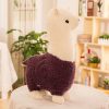 Adorable 25cm Alpaca Plush Toy - Soft Cotton Doll in 6 Colors