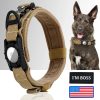AirTag Dog Collar with Handle, Tactical Dog Collar for Large Medium Dogs AirTag Dog Collar with Handle, Tactical Dog Collar for Large Medium Dogs