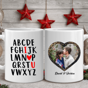 Alphabet I Love You Custom Mug