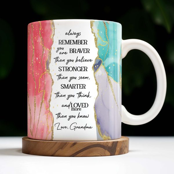 Always Remember You Are Braver, Flowers And Butterflies Design - Personalized Custom Coffee Mug - GDT418_MG Always Remember You Are Braver, Flowers And Butterflies Design - Personalized Custom Coffee Mug - GDT418_MG