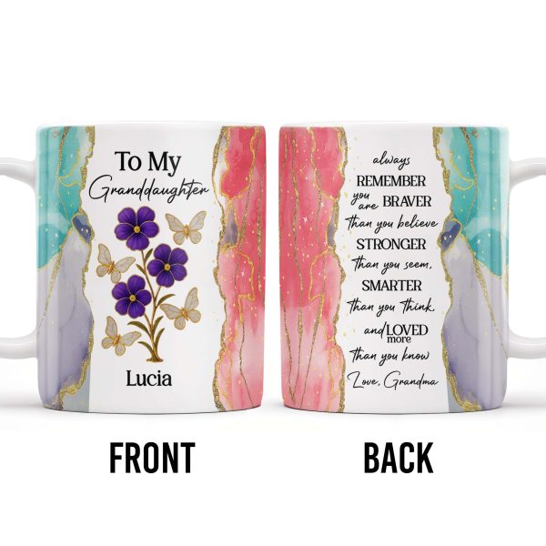 Always Remember You Are Braver, Flowers And Butterflies Design - Personalized Custom Coffee Mug - GDT418_MG Always Remember You Are Braver, Flowers And Butterflies Design - Personalized Custom Coffee Mug - GDT418_MG