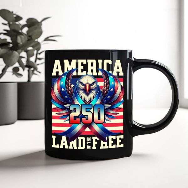 America 250 USA Freedom Liberty Black Mug HA75 897292 America 250 USA Freedom Liberty Black Mug HA75 897292
