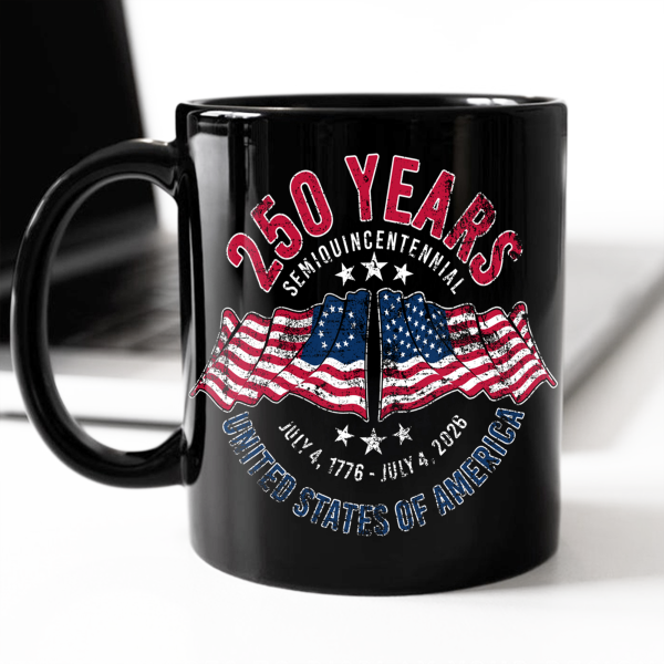 American 250 Years Semiquincentennial Patriotic Gift 2026 Black Mug LM32 895265 American 250 Years Semiquincentennial Patriotic Gift 2026 Black Mug LM32 895265
