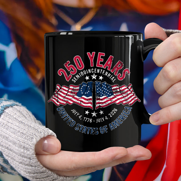 American 250 Years Semiquincentennial Patriotic Gift 2026 Black Mug LM32 895265 American 250 Years Semiquincentennial Patriotic Gift 2026 Black Mug LM32 895265