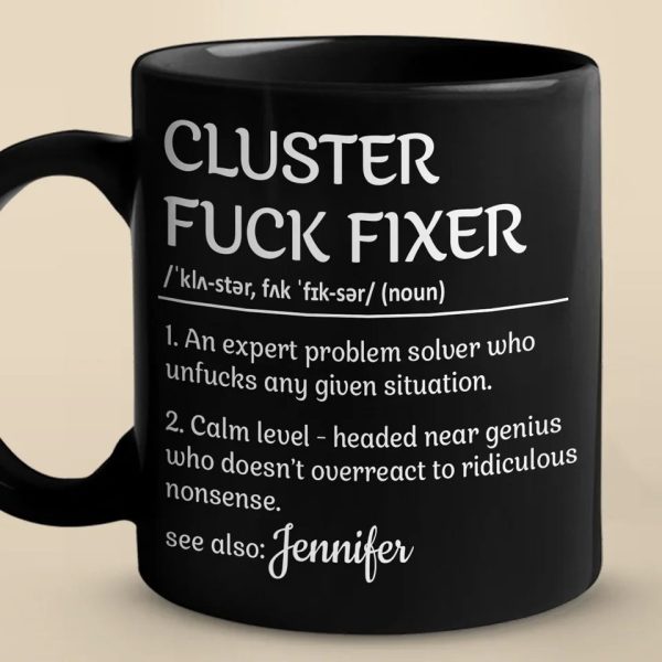 An Expert Problem Solver - Coworker Personalized Custom Black Mug - Christmas Gift For Coworkers, Work Friends, Colleagues An Expert Problem Solver - Coworker Personalized Custom Black Mug - Christmas Gift For Coworkers, Work Friends, Colleagues