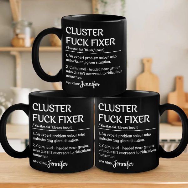 An Expert Problem Solver - Coworker Personalized Custom Black Mug - Christmas Gift For Coworkers, Work Friends, Colleagues An Expert Problem Solver - Coworker Personalized Custom Black Mug - Christmas Gift For Coworkers, Work Friends, Colleagues