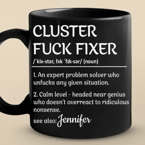 An Expert Problem Solver - Coworker Personalized Custom Black Mug - Christmas Gift For Coworkers, Work Friends, Colleagues An Expert Problem Solver - Coworker Personalized Custom Black Mug - Christmas Gift For Coworkers, Work Friends, Colleagues