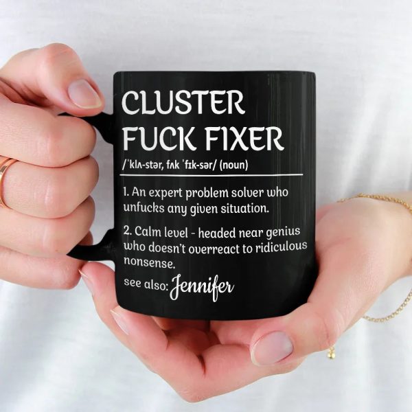 An Expert Problem Solver - Coworker Personalized Custom Black Mug - Christmas Gift For Coworkers, Work Friends, Colleagues An Expert Problem Solver - Coworker Personalized Custom Black Mug - Christmas Gift For Coworkers, Work Friends, Colleagues