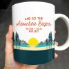 And So The Adventure Begins Featuring Mountains And Sunrise - Personalized Custom Coffee Mug - CPL494_MG And So The Adventure Begins Featuring Mountains And Sunrise - Personalized Custom Coffee Mug - CPL494_MG