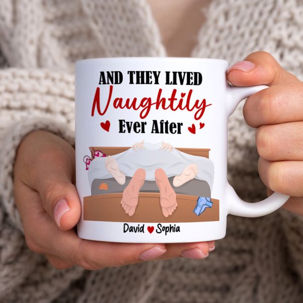 And They Lived Naughtily Ever After, Personalized Coffee Mug, Funny Gift For Couple, Valentine's Gifts And They Lived Naughtily Ever After, Personalized Coffee Mug, Funny Gift For Couple, Valentine's Gifts
