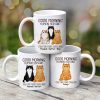 Angry Cats Good Morning Human Servant Personalized Mug Angry Cats Good Morning Human Servant Personalized Mug