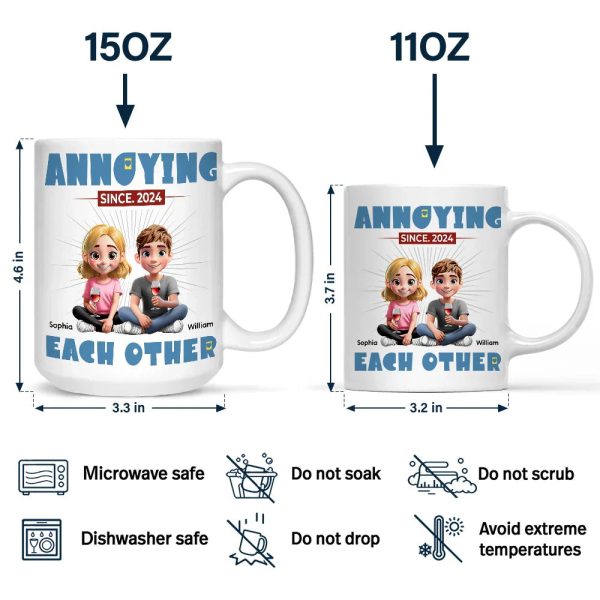 Annoying Each Other Couple I'm Yours No Refund - Personalized Mug Annoying Each Other Couple I'm Yours No Refund - Personalized Mug