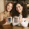 Another Year Of Bonding Over Alcohol - Personalized Mug - Birthday, New Year Gift For Besties, Soul Sisters, Sistas, BFF, Friends - Leopard Pattern Jacket Woman Another Year Of Bonding Over Alcohol - Personalized Mug - Birthday, New Year Gift For Besties, Soul Sisters, Sistas, BFF, Friends - Leopard Pattern Jacket Woman