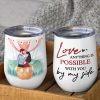 Anything Is Possible, Gift For Couple, Personalized Tumbler, Couple Kissing Tumbler, Anniversary Gift Anything Is Possible, Gift For Couple, Personalized Tumbler, Couple Kissing Tumbler, Anniversary Gift