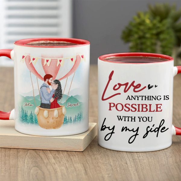 Anything Is Possible, Gift For Couple, Personalized Tumbler, Couple Kissing Tumbler, Anniversary Gift Anything Is Possible, Gift For Couple, Personalized Tumbler, Couple Kissing Tumbler, Anniversary Gift