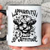 Apparently I Have an Attitude Highland Cow Valentine Personalized Mug, Sarcastic Western Funny Gift with Custom Name Apparently I Have an Attitude Highland Cow Valentine Personalized Mug, Sarcastic Western Funny Gift with Custom Name