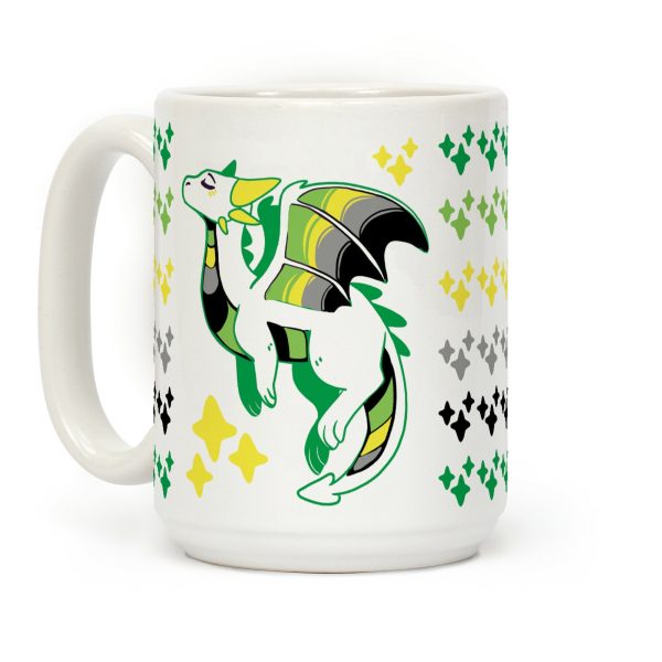 Aromantic Pride Dragon Coffee Mug Aromantic Pride Dragon Coffee Mug