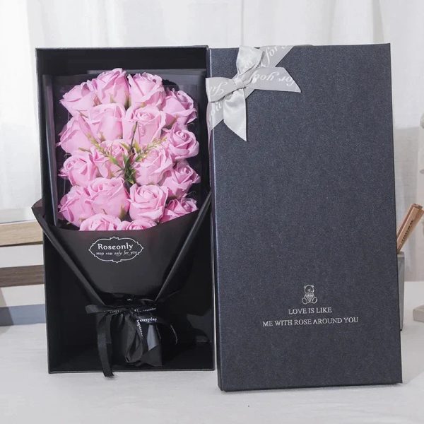 Artificial Soap Rose Bouquet in Gift Box for Valentine's Day and Special Occasions Artificial Soap Rose Bouquet in Gift Box for Valentine's Day and Special Occasions