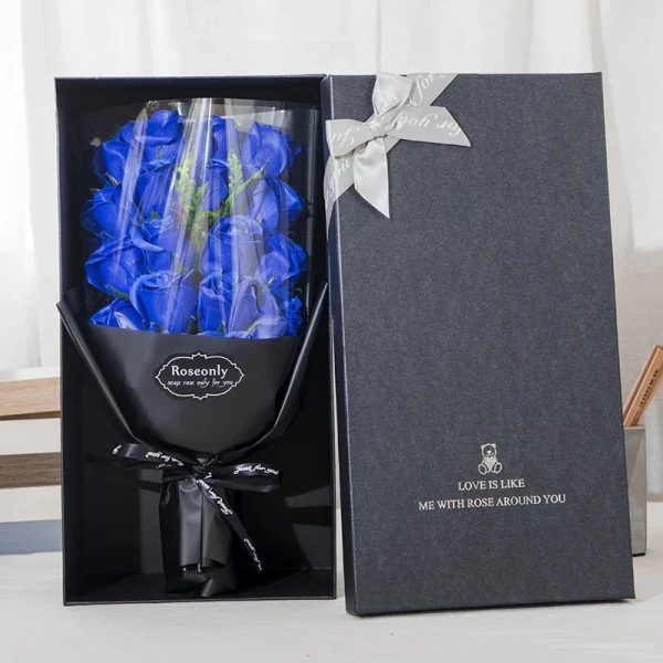 Artificial Soap Rose Bouquet in Gift Box for Valentine's Day and Special Occasions Artificial Soap Rose Bouquet in Gift Box for Valentine's Day and Special Occasions