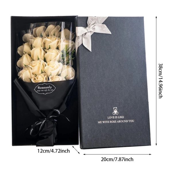 Artificial Soap Rose Bouquet in Gift Box for Valentine's Day and Special Occasions Artificial Soap Rose Bouquet in Gift Box for Valentine's Day and Special Occasions