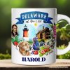Artistic Delaware State Themes and Landmarks Personalized Mug With Custom Name Artistic Delaware State Themes and Landmarks Personalized Mug With Custom Name