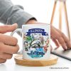 Artistic Illinois State Themes and Landmarks Personalized Mug With Custom Name Artistic Illinois State Themes and Landmarks Personalized Mug With Custom Name