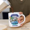 Artistic Illinois State Themes and Landmarks Personalized Mug With Custom Name Artistic Illinois State Themes and Landmarks Personalized Mug With Custom Name