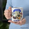 Artistic Michigan State Themes and Landmarks Personalized Mug With Custom Name Artistic Michigan State Themes and Landmarks Personalized Mug With Custom Name