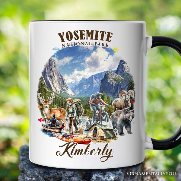 Artistic Yosemite National Park Personalized Mug, California Hikers Travel Gift and Souvenir with Custom Name Artistic Yosemite National Park Personalized Mug, California Hikers Travel Gift and Souvenir with Custom Name
