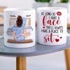 As Long As I Have A Face You'll Always Have A Place To Sit, Couple Make Love White Mug As Long As I Have A Face You'll Always Have A Place To Sit, Couple Make Love White Mug