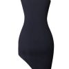 Asymmetric Chain Detail Sleeveless Bandage Party Dress - Black Asymmetric Chain Detail Sleeveless Bandage Party Dress - Black