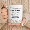 Aunt & Niece Always Connected by Heart With Flowers - Personalized Custom Coffee Mug - AUNT004_MG Aunt & Niece Always Connected by Heart With Flowers - Personalized Custom Coffee Mug - AUNT004_MG
