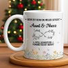 Aunt & Niece Always Connected by Heart With Flowers - Personalized Custom Coffee Mug - AUNT004_MG Aunt & Niece Always Connected by Heart With Flowers - Personalized Custom Coffee Mug - AUNT004_MG