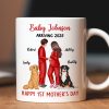 Baby Arriving Happy First Mother's Day Personalized Mug, Gift For Pregnant Mom, Expecting Mom Baby Arriving Happy First Mother's Day Personalized Mug, Gift For Pregnant Mom, Expecting Mom