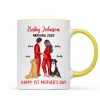 Baby Arriving Happy First Mother's Day Personalized Mug, Gift For Pregnant Mom, Expecting Mom Baby Arriving Happy First Mother's Day Personalized Mug, Gift For Pregnant Mom, Expecting Mom