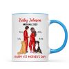 Baby Arriving Happy First Mother's Day Personalized Mug, Gift For Pregnant Mom, Expecting Mom Baby Arriving Happy First Mother's Day Personalized Mug, Gift For Pregnant Mom, Expecting Mom