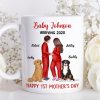 Baby Arriving Happy First Mother's Day Personalized Mug, Gift For Pregnant Mom, Expecting Mom Baby Arriving Happy First Mother's Day Personalized Mug, Gift For Pregnant Mom, Expecting Mom