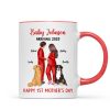 Baby Arriving Happy First Mother's Day Personalized Mug, Gift For Pregnant Mom, Expecting Mom Baby Arriving Happy First Mother's Day Personalized Mug, Gift For Pregnant Mom, Expecting Mom