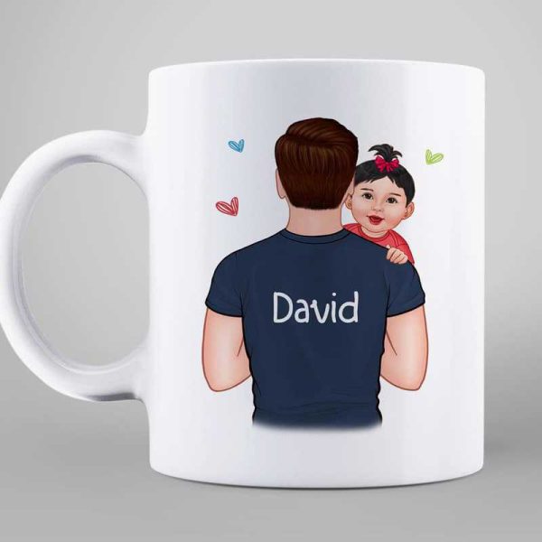 Baby Been With Dad For Just A While New Dad Newborn Personalized Mug Baby Been With Dad For Just A While New Dad Newborn Personalized Mug