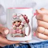 Baby Inside Gift Box 3D Effect Personalized Mug, Lovely Keepsake to Celebrate Baby's First Christmas Baby Inside Gift Box 3D Effect Personalized Mug, Lovely Keepsake to Celebrate Baby's First Christmas