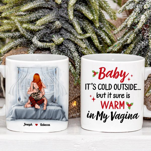 Baby, It's Cold Outside, Couple Gift, Personalized Coffee Mug, Naughty Couple Mug, Christmas Gift Baby, It's Cold Outside, Couple Gift, Personalized Coffee Mug, Naughty Couple Mug, Christmas Gift