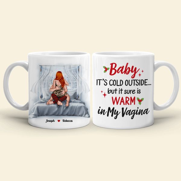 Baby, It's Cold Outside, Couple Gift, Personalized Coffee Mug, Naughty Couple Mug, Christmas Gift Baby, It's Cold Outside, Couple Gift, Personalized Coffee Mug, Naughty Couple Mug, Christmas Gift