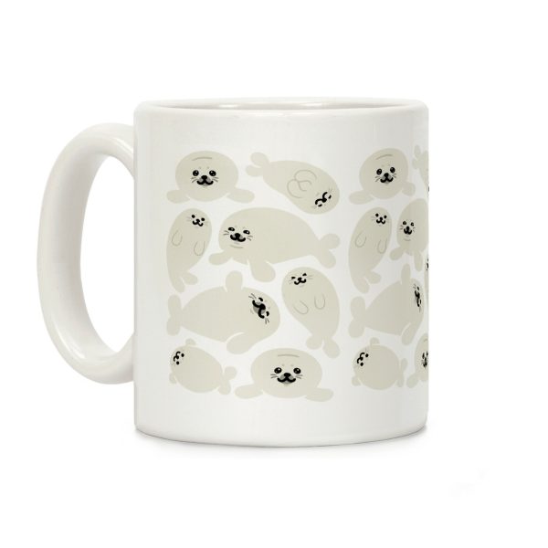 Baby Seals Pattern Study Coffee Mug Baby Seals Pattern Study Coffee Mug