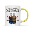 Back View Besties Walking It Takes A Long Time To Grow An Old Friend Personalized Mug, Gift For Best Friends, BFF Back View Besties Walking It Takes A Long Time To Grow An Old Friend Personalized Mug, Gift For Best Friends, BFF