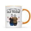 Back View Besties Walking It Takes A Long Time To Grow An Old Friend Personalized Mug, Gift For Best Friends, BFF Back View Besties Walking It Takes A Long Time To Grow An Old Friend Personalized Mug, Gift For Best Friends, BFF